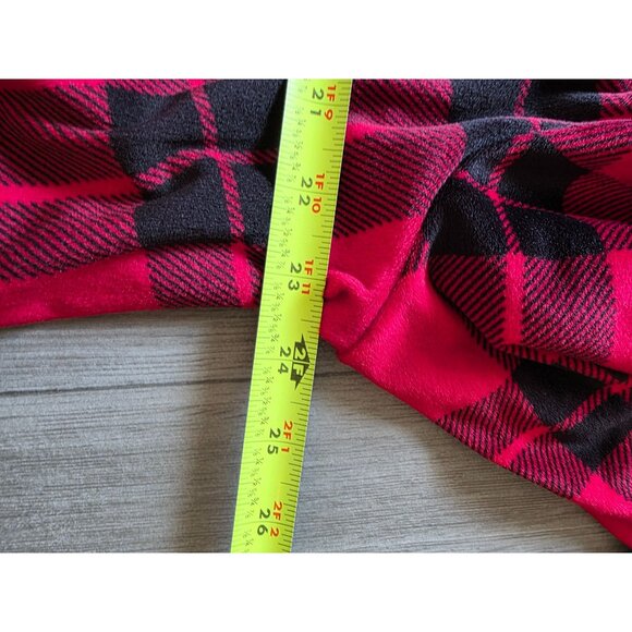 Aria Collection Womens Long Red & Black Plaid Nightgown XL - Picture 7 of 7